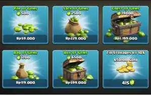 jual gems clash of clans