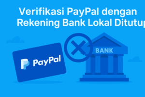verifikasi paypal dengan bank lokal ditutup
