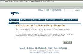 restore paypal limited