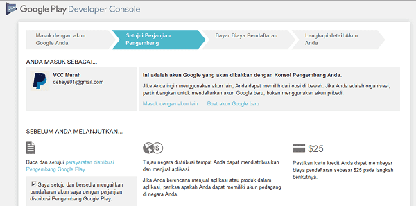 daftar google play developer