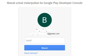 masuk ke akun google