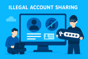 akun sharing ilegal