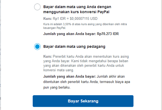 pilih mata uang pedagang