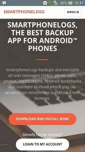 buka website smartphonelogs