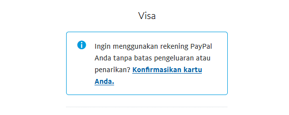 klik konfirmasikan kartu anda