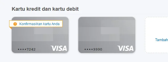 klik gambar vcc untuk mengkonfirmasikan kartu anda