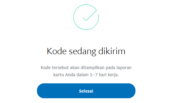 kode sedang dikirim