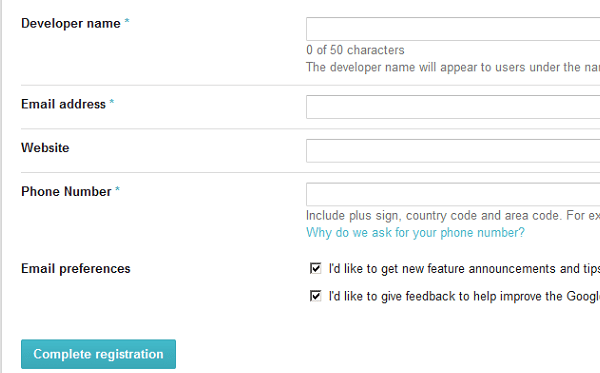 lengkapi profil developer