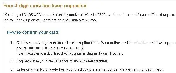 4 angka kode telah diminta