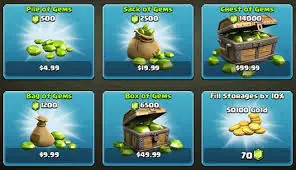beli gems clash of clans