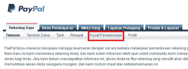 pusat pnyelesaian
