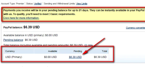 cara mengatasi saldo tertunda 21 hari pada paypal